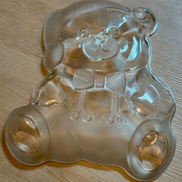 Mikasa Crystal Holiday Bear Platter 11.5” Serving Tray Made in Japan – Cute Deco - Picture 10 of 16